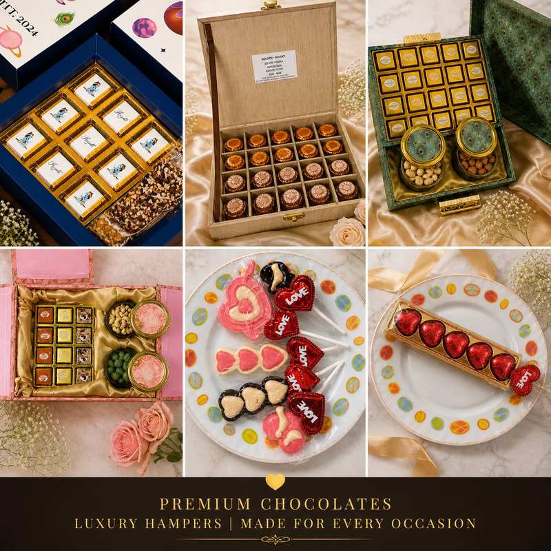 Premium chocolate boxes luxury gifting hampers wedding corporate